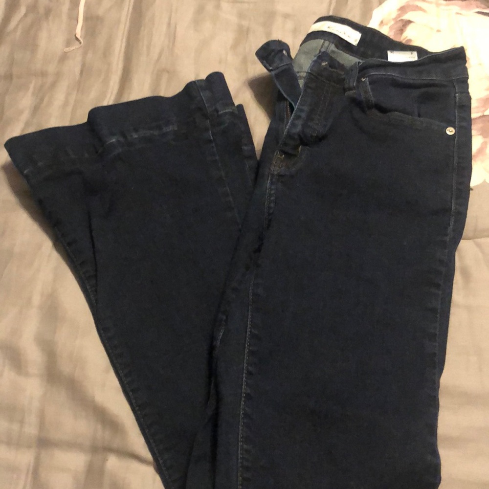 Kancan dark denim flare jeans